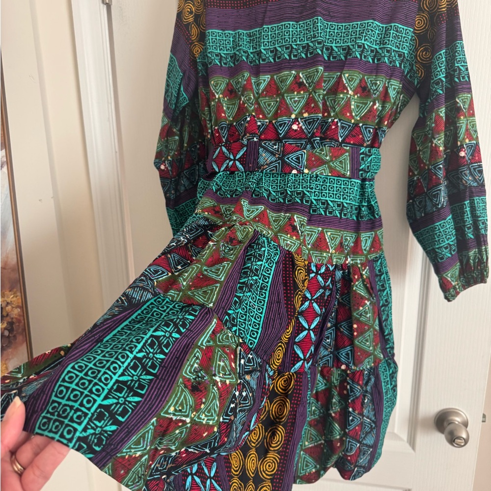 Colorful Patterned Dress - Picture 5 of 5